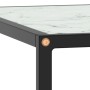 Mesa de centro negra con vidrio de mármol blanco 80x80x35 cm de vidaXL, Mesas de centro - Ref: Foro24-322877, Precio: 69,30 €...