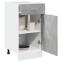 Armario inferior cajón contrachapada gris hormigón 40x46x81,5cm de , Armarios de cocina - Ref: Foro24-856082, Precio: 61,87 €...