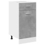 Armario inferior cajón contrachapada gris hormigón 40x46x81,5cm de , Armarios de cocina - Ref: Foro24-856082, Precio: 61,87 €...