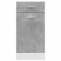 Armario inferior cajón contrachapada gris hormigón 40x46x81,5cm de , Armarios de cocina - Ref: Foro24-856082, Precio: 61,87 €...