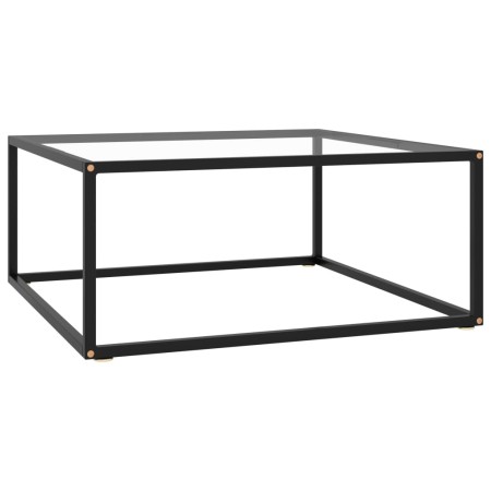 Schwarzer Couchtisch mit gehärtetem Glas 80x80x35 cm von vidaXL, Couchtisch - Ref: Foro24-322875, Preis: 77,83 €, Rabatt: %