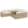 Set de sofás de jardín 11pzas con cojines ratán sintético beige von , Gartensets - Ref: Foro24-3327089, Preis: 1,00 €, Rabatt: %