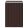 Cobertizo de contenedor de basura acero marrón 72x81x115 cm by , Waste container supports - Ref: Foro24-4006174, Price: 100,4...