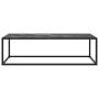 Mesa de centro negra con vidrio de mármol negro 120x50x35 cm de vidaXL, Mesas de centro - Ref: Foro24-322886, Precio: 93,09 €...