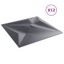 Paneles de pared 12 uds XPS estrella gris 50x50 cm 3 m² | Foro24|Onlineshop| Casa, Jardín y Más Foro24.es