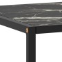 Mesa de centro negra con vidrio de mármol negro 120x50x35 cm de vidaXL, Mesas de centro - Ref: Foro24-322886, Precio: 93,09 €...