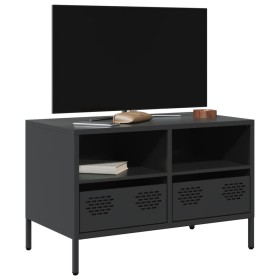 Mueble para TV acero laminado en frío negro 68x39x43,5 cm von , TV-Möbel - Ref: Foro24-851316, Preis: 132,13 €, Rabatt: %