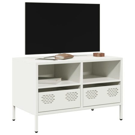 Mueble para TV acero laminado en frío blanco 68x39x43,5 cm de , Muebles TV - Ref: Foro24-851321, Precio: 138,63 €, Descuento: %