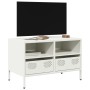 Mueble para TV acero laminado en frío blanco 68x39x43,5 cm by , TV Furniture - Ref: Foro24-851321, Price: 138,63 €, Discount: %