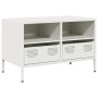 Mueble para TV acero laminado en frío blanco 68x39x43,5 cm de , Muebles TV - Ref: Foro24-851321, Precio: 138,63 €, Descuento: %