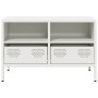 Mueble para TV acero laminado en frío blanco 68x39x43,5 cm by , TV Furniture - Ref: Foro24-851321, Price: 138,63 €, Discount: %