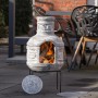 Redfire Chimenea Acopulco arcilla gris claro de RedFire, Chimeneas - Ref: Foro24-433451, Precio: 198,99 €, Descuento: %