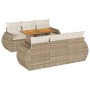 Set sofás de jardín 7 piezas y cojines ratán sintético beige von , Gartensets - Ref: Foro24-3327222, Preis: 683,21 €, Rabatt: %