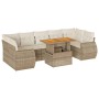 Set de sofás de jardín y cojines 8 piezas ratán sintético beige | Foro24|Onlineshop| Casa, Jardín y Más Foro24.es