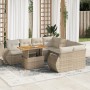 Set de sofás de jardín con cojines 9 pzas ratán sintético beige | Foro24|Onlineshop| Casa, Jardín y Más Foro24.es