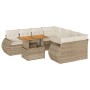 Set de sofás de jardín con cojines 9 pzas ratán sintético beige | Foro24|Onlineshop| Casa, Jardín y Más Foro24.es