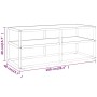 Mueble para TV negro con vidrio de mármol blanco 100x40x40 cm de vidaXL, Muebles TV - Ref: Foro24-322857, Precio: 80,99 €, De...