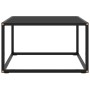 Black coffee table with black glass 60x60x35 cm by vidaXL, Coffee table - Ref: Foro24-322872, Price: 55,77 €, Discount: %