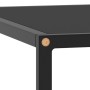 Black coffee table with black glass 60x60x35 cm by vidaXL, Coffee table - Ref: Foro24-322872, Price: 55,77 €, Discount: %