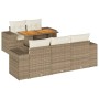 Juego de sofás jardín con cojines 6 pzas ratán sintético beige by , Garden sets - Ref: Foro24-3327327, Price: 654,56 €, Disco...