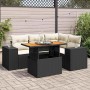 Set de muebles de jardín 5 pzas y cojines ratán sintético negro | Foro24|Onlineshop| Casa, Jardín y Más Foro24.es