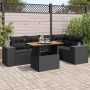 Set de sofás de jardín 6 piezas y cojines ratán sintético negro | Foro24|Onlineshop| Casa, Jardín y Más Foro24.es