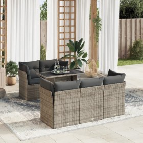 Comprar Set de muebles de jardín 6 pzas y cojines