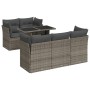 Set de muebles de jardín 6 pzas y cojines ratán sintético gris | Foro24|Onlineshop| Casa, Jardín y Más Foro24.es