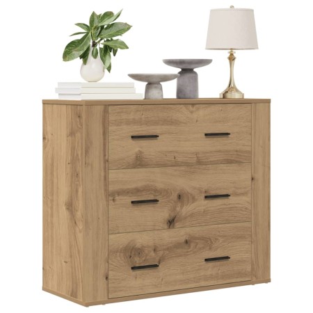 Aparador madera de ingeniería roble artisan 80x33x70 cm von , Sideboards - Ref: Foro24-857086, Preis: 110,15 €, Rabatt: %