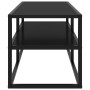 Mueble para TV negro con vidrio negro 100x40x40 cm de vidaXL, Muebles TV - Ref: Foro24-322856, Precio: 84,76 €, Descuento: %