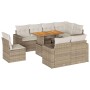 Set de sofás de jardín con cojines 9 pzas ratán sintético beige von , Gartensets - Ref: Foro24-3327054, Preis: 861,69 €, Raba...