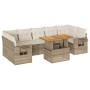 Set de sofás de jardín y cojines 8 piezas ratán sintético beige | Foro24|Onlineshop| Casa, Jardín y Más Foro24.es