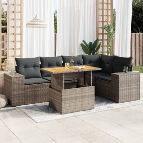 Comprar Set de muebles de jardín 6 pzas y cojines