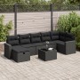 Set de sofás de jardín y cojines 8 piezas ratán sintético negro | Foro24|Onlineshop| Casa, Jardín y Más Foro24.es