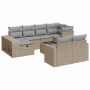 Set de sofás de jardín 11pzas con cojines ratán sintético beige von , Gartensets - Ref: Foro24-3326073, Preis: 704,20 €, Raba...