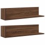 Estantes de pared 2 uds madera roble marrón 75x16,5x16,5 cm von , Regale und Regale - Ref: Foro24-860037, Preis: 35,94 €, Rab...