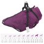 Abrigo para perro con arnés impermeable reflectante 5XL morado de , Ropa para perros - Ref: Foro24-4019644, Precio: 24,44 €, ...