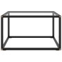 Black coffee table with tempered glass 60x60x35 cm by vidaXL, Coffee table - Ref: Foro24-322871, Price: 53,77 €, Discount: %