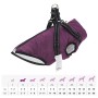 Abrigo para perro con arnés impermeable reflectante M morado de , Ropa para perros - Ref: Foro24-4019902, Precio: 18,60 €, De...