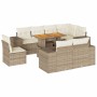 Set de sofás de jardín con cojines 9 pzas ratán sintético beige by , Garden sets - Ref: Foro24-3327390, Price: 935,48 €, Disc...