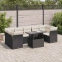 Set de sofás de jardín y cojines 8 piezas ratán sintético negro | Foro24|Onlineshop| Casa, Jardín y Más Foro24.es