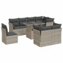 Set muebles jardín 9 pzas y cojines ratán sintético gris claro | Foro24|Onlineshop| Casa, Jardín y Más Foro24.es