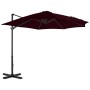 Cantilever parasol with aluminum pole 300 cm red by vidaXL, Umbrellas - Ref: Foro24-312306, Price: 92,07 €, Discount: %