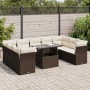 Set de sofás de jardín 10 pzas y cojines ratán sintético marrón | Foro24|Onlineshop| Casa, Jardín y Más Foro24.es