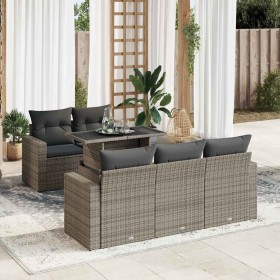 Comprar Set de muebles de jardín 6 pzas y cojines