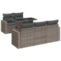 Set de muebles de jardín 6 pzas y cojines ratán sintético gris | Foro24|Onlineshop| Casa, Jardín y Más Foro24.es