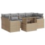 Set sofás de jardín 7 piezas y cojines ratán sintético beige von , Gartensets - Ref: Foro24-3326270, Preis: 580,93 €, Rabatt: %