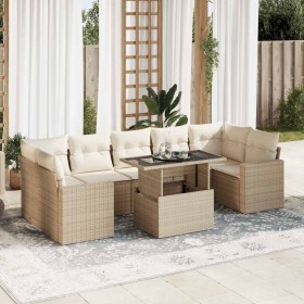 Set de sofás de jardín y cojines 8 piezas ratán sintético beige von , Gartensets - Ref: Foro24-3326279, Preis: 650,81 €, Raba...