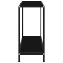 Console table black tempered glass 80x35x75 cm by vidaXL, Side tables - Ref: Foro24-322832, Price: 64,99 €, Discount: %