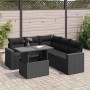 Set de sofás de jardín 6 piezas y cojines ratán sintético negro | Foro24|Onlineshop| Casa, Jardín y Más Foro24.es